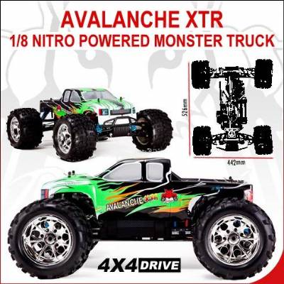 Avalanche XTR 1/8 scale Nitro RTR Monster Truck